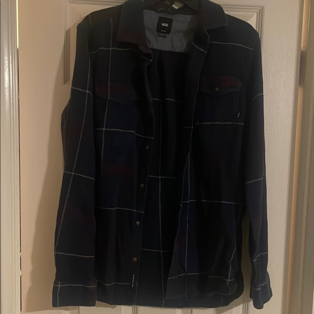 Vans Navy Blue Plaid Men's Jacket